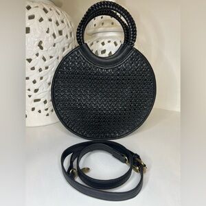 STREET LEVEL Chloe Woven Circle Tote women bag